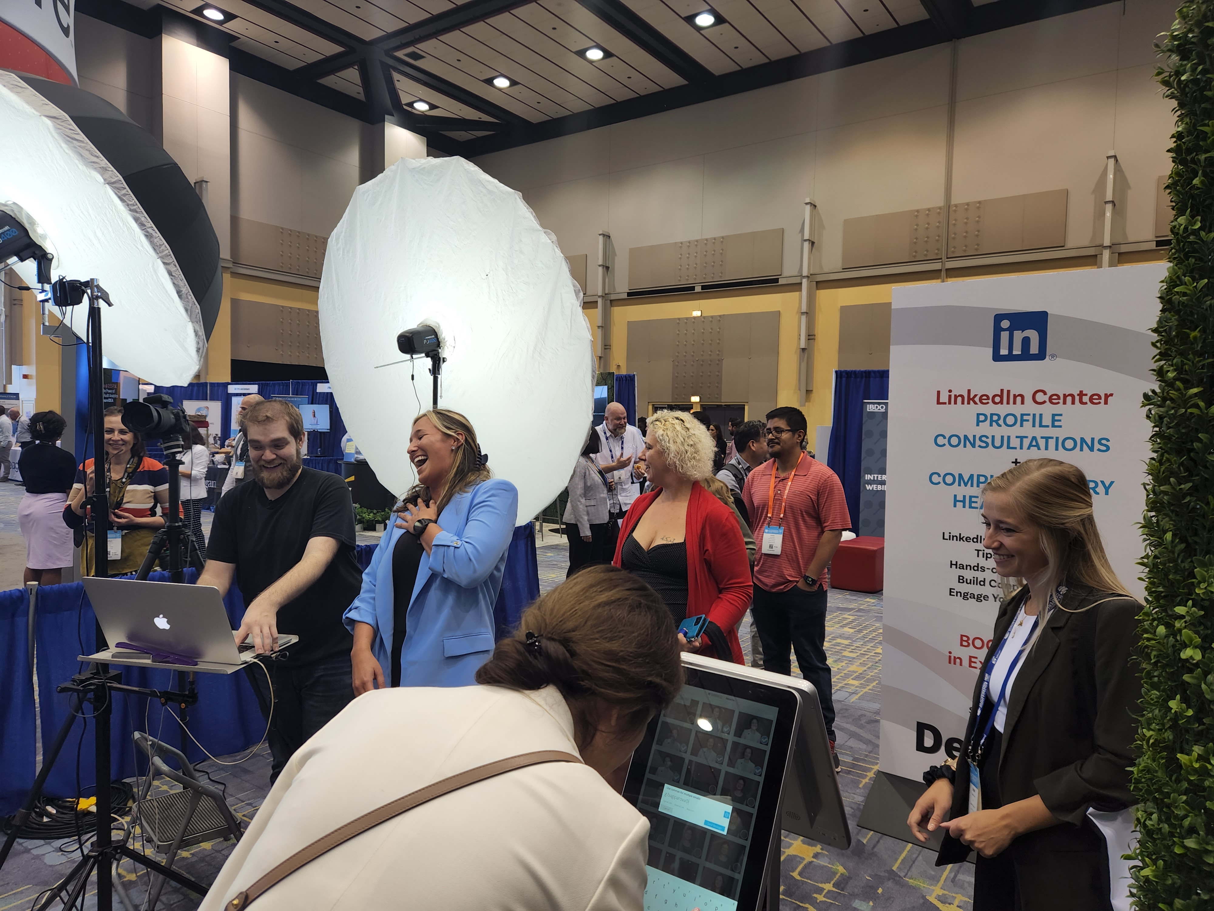 Conference photographer headshot booth IIA International Conference portrait photography nationwide