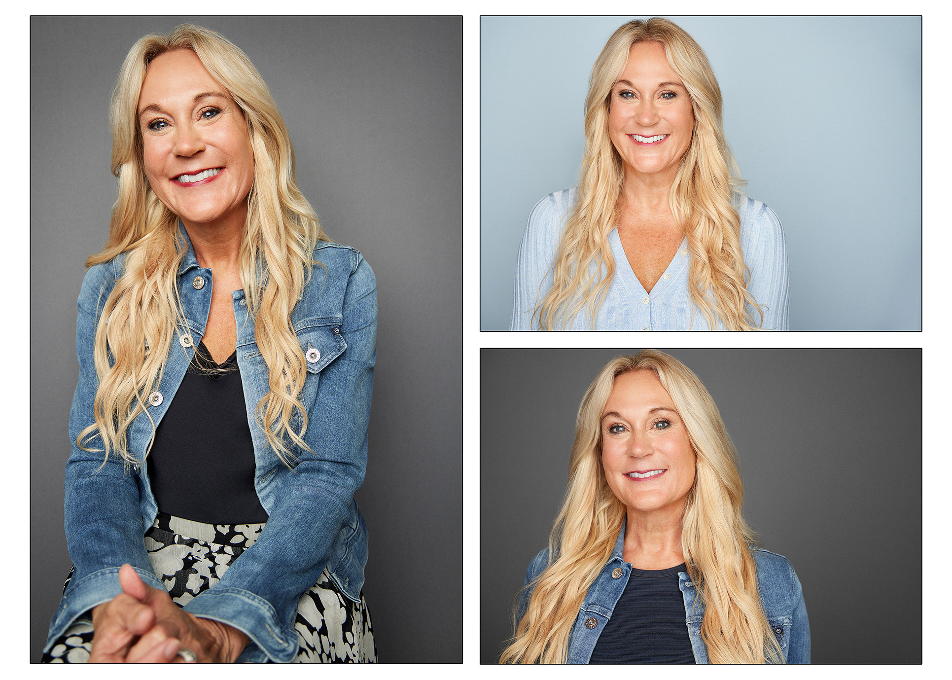 Chicago professional business headshot and portrait collage woman