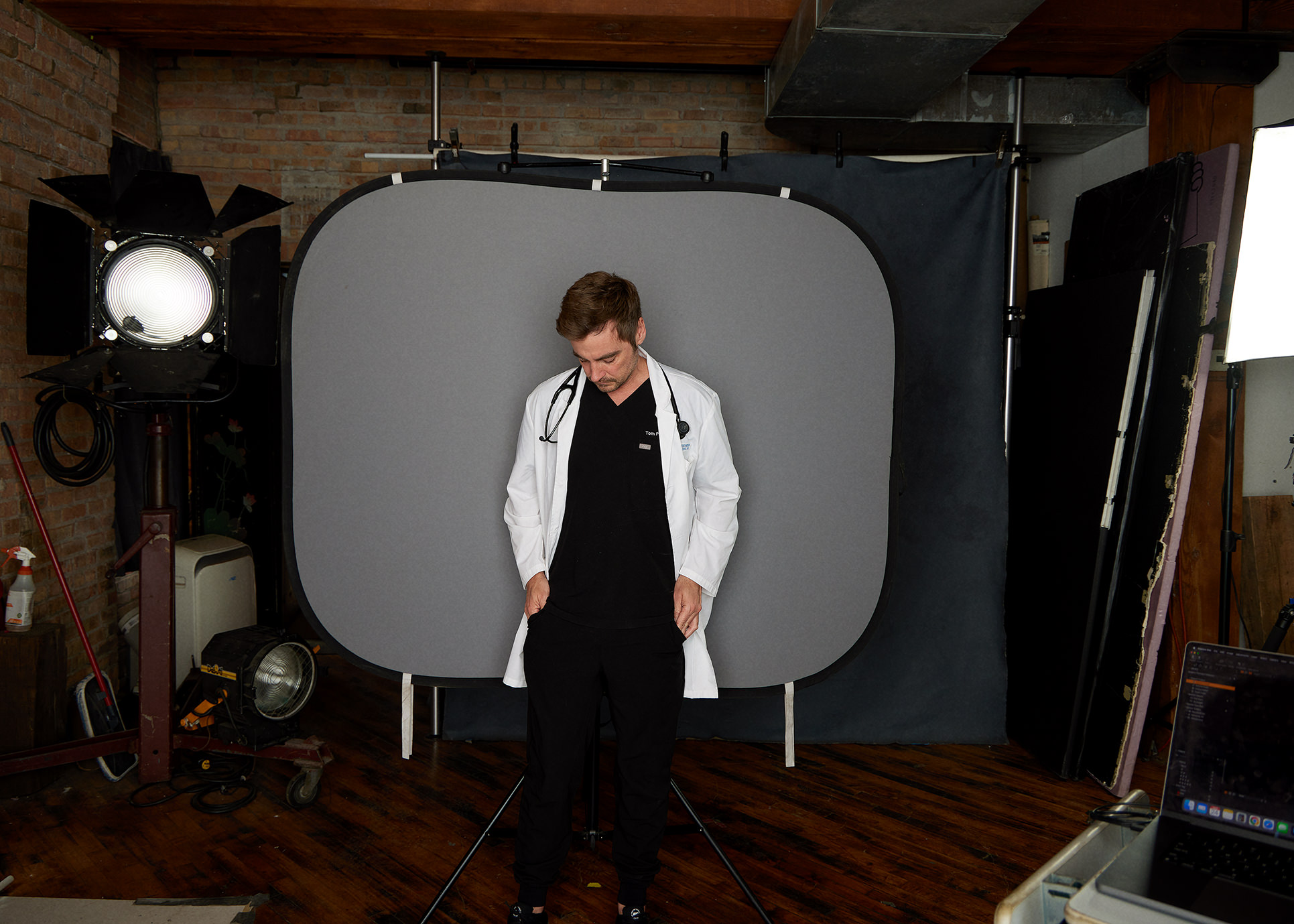 Chicago headshot photography first shot example - behind the scenes