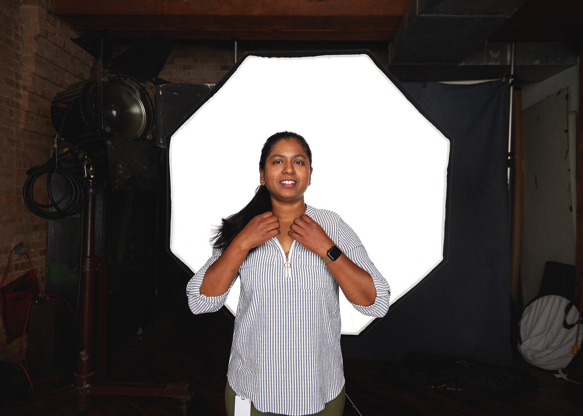 Professional Chicago headshot photography behind the scenes first shot