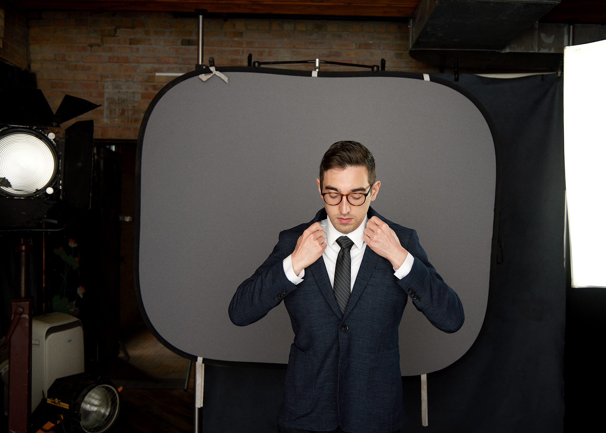 Chicago headshot photographer behind the scenes first capture session