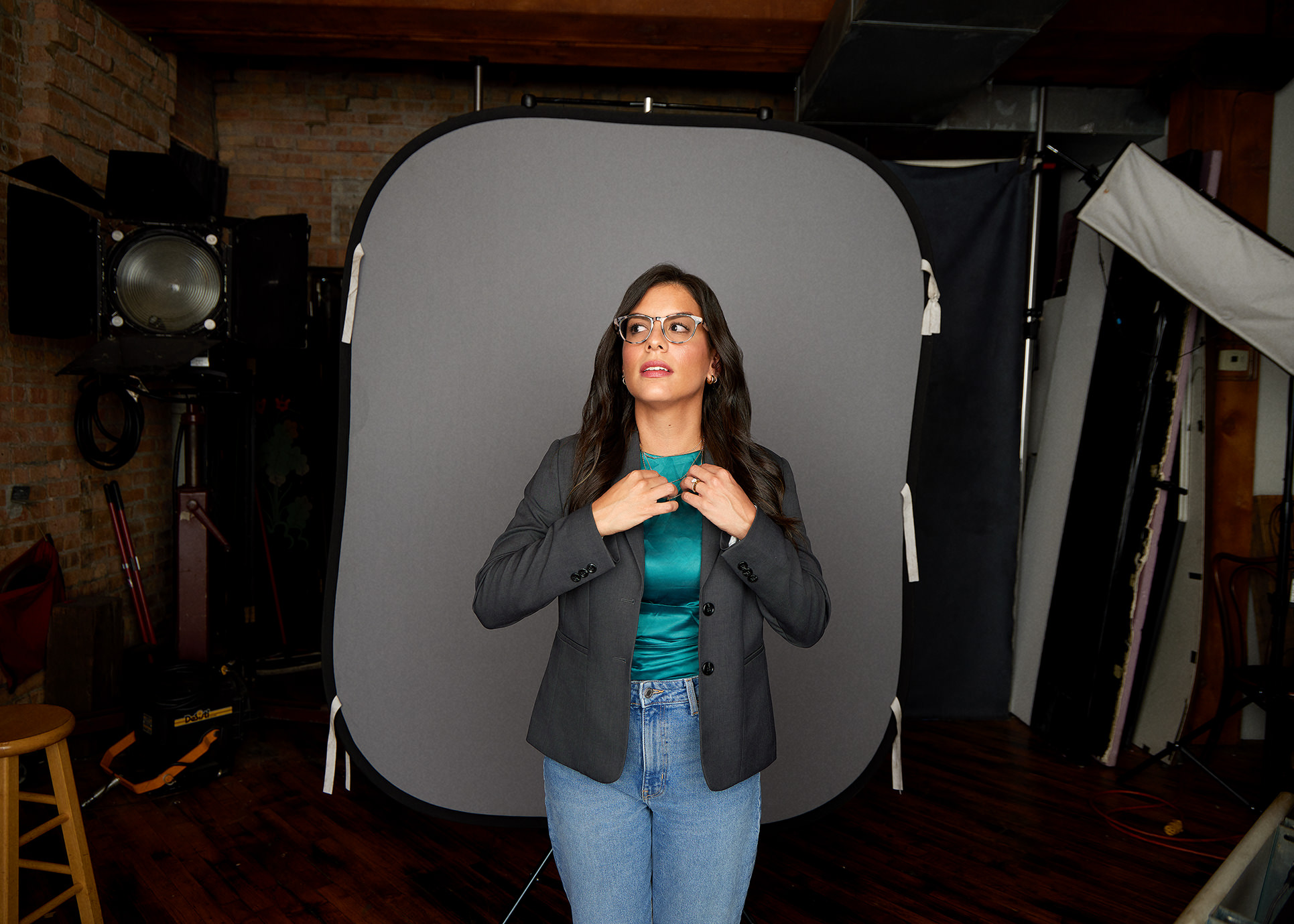 Chicago headshot photography session behind the scenes first shot