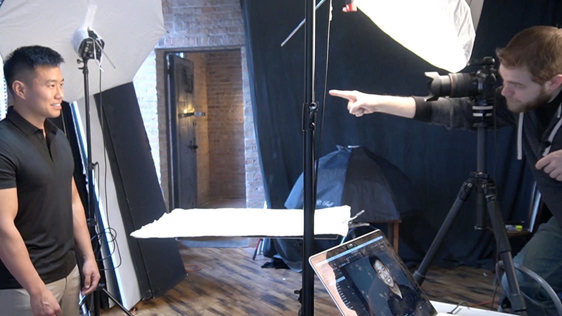 Chicago professional headshot photography behind the scenes first shot - example 9