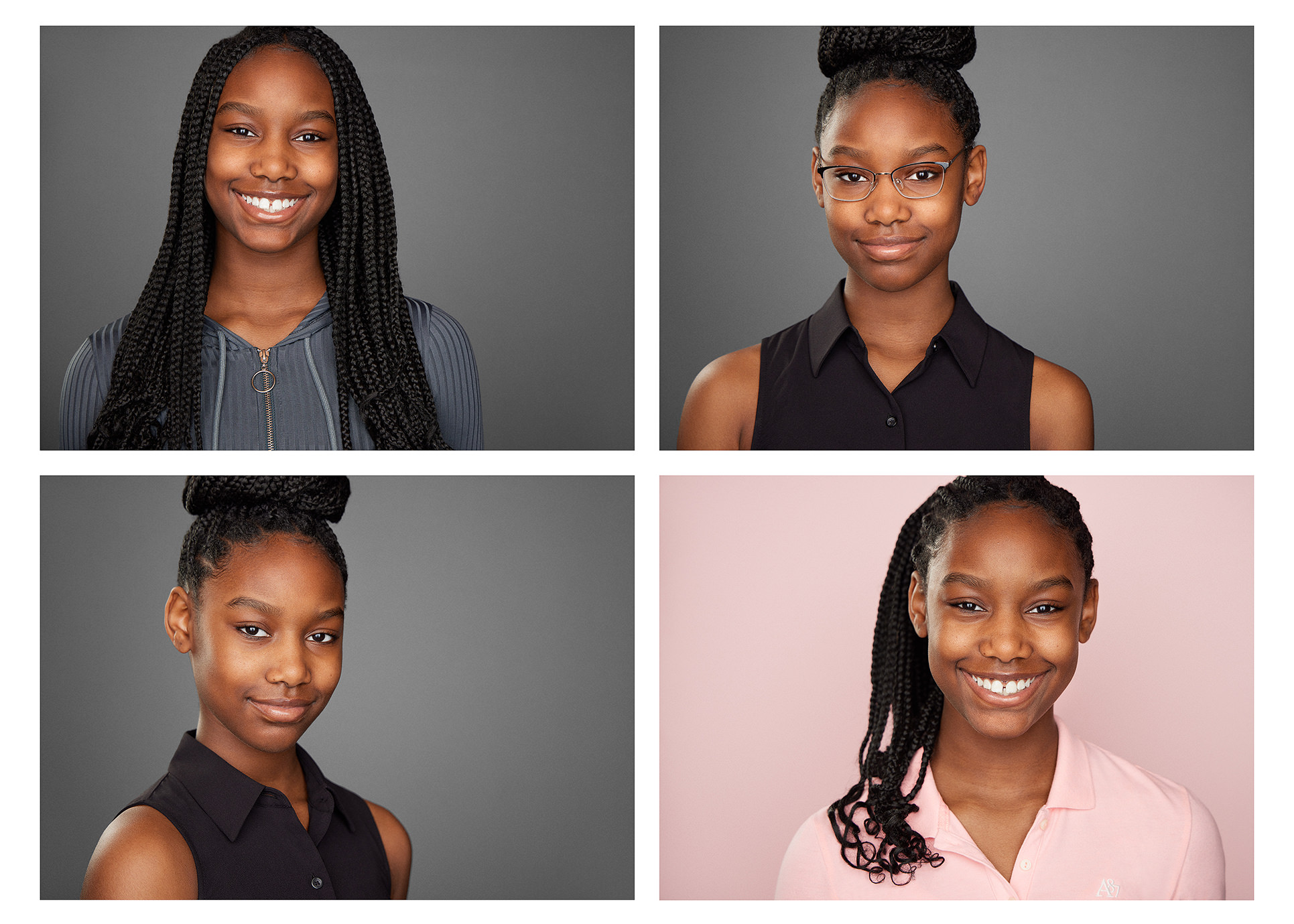 Professional acting headshot Chicago multiple looks actor portfolio