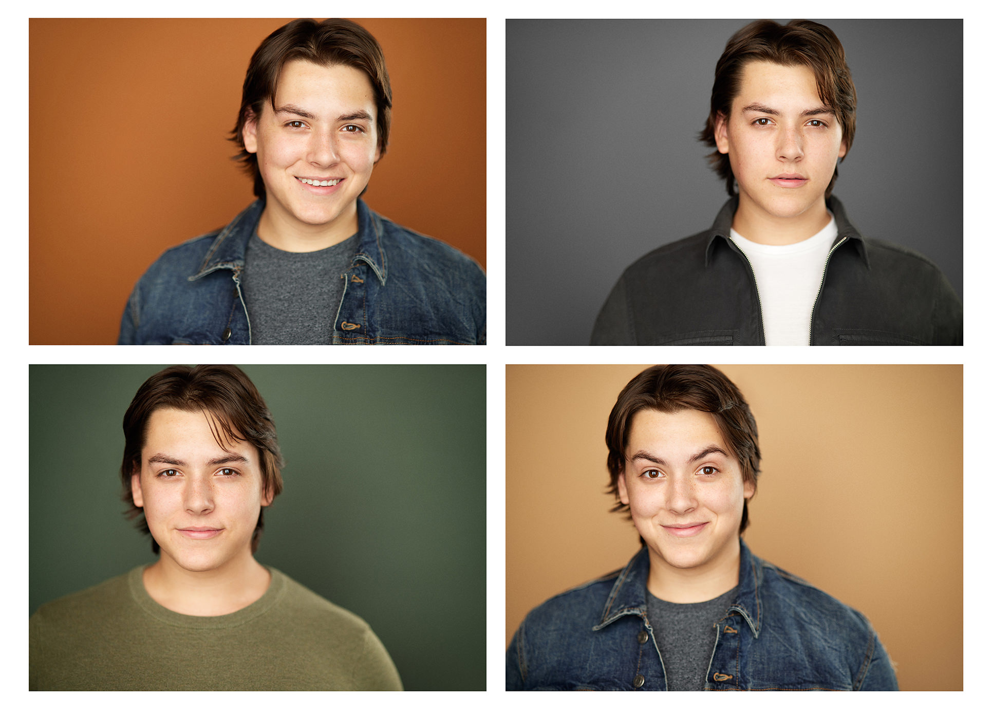 Professional acting headshot Chicago actress multiple styles portfolio