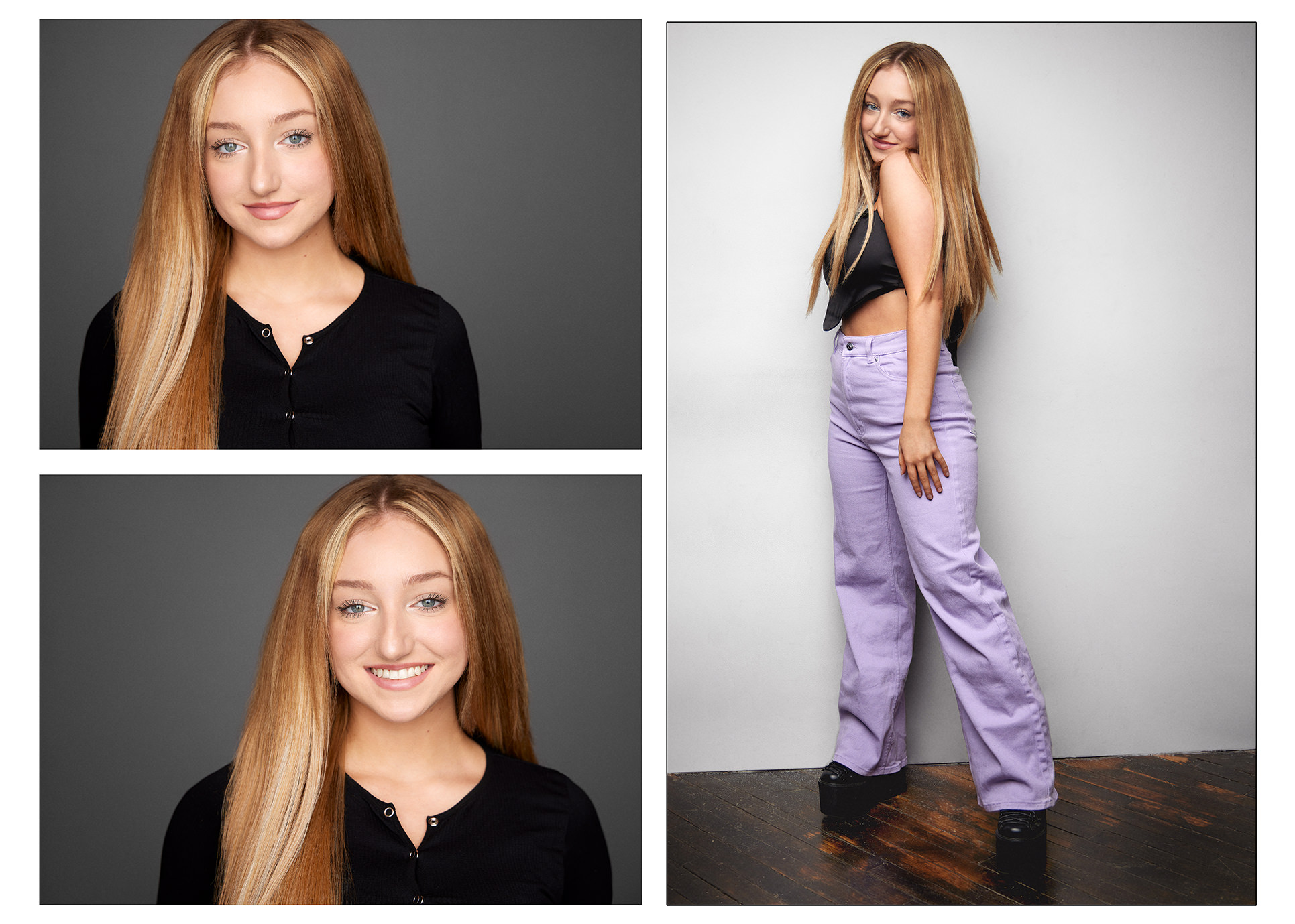 Chicago acting headshot photography multiple expressions actor portfolio