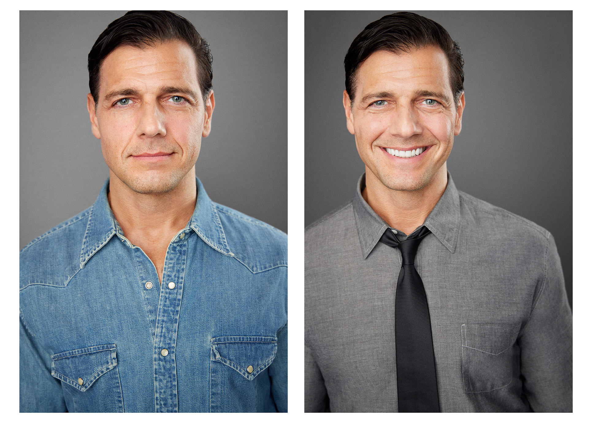 Chicago acting headshot photography actor multiple looks portfolio
