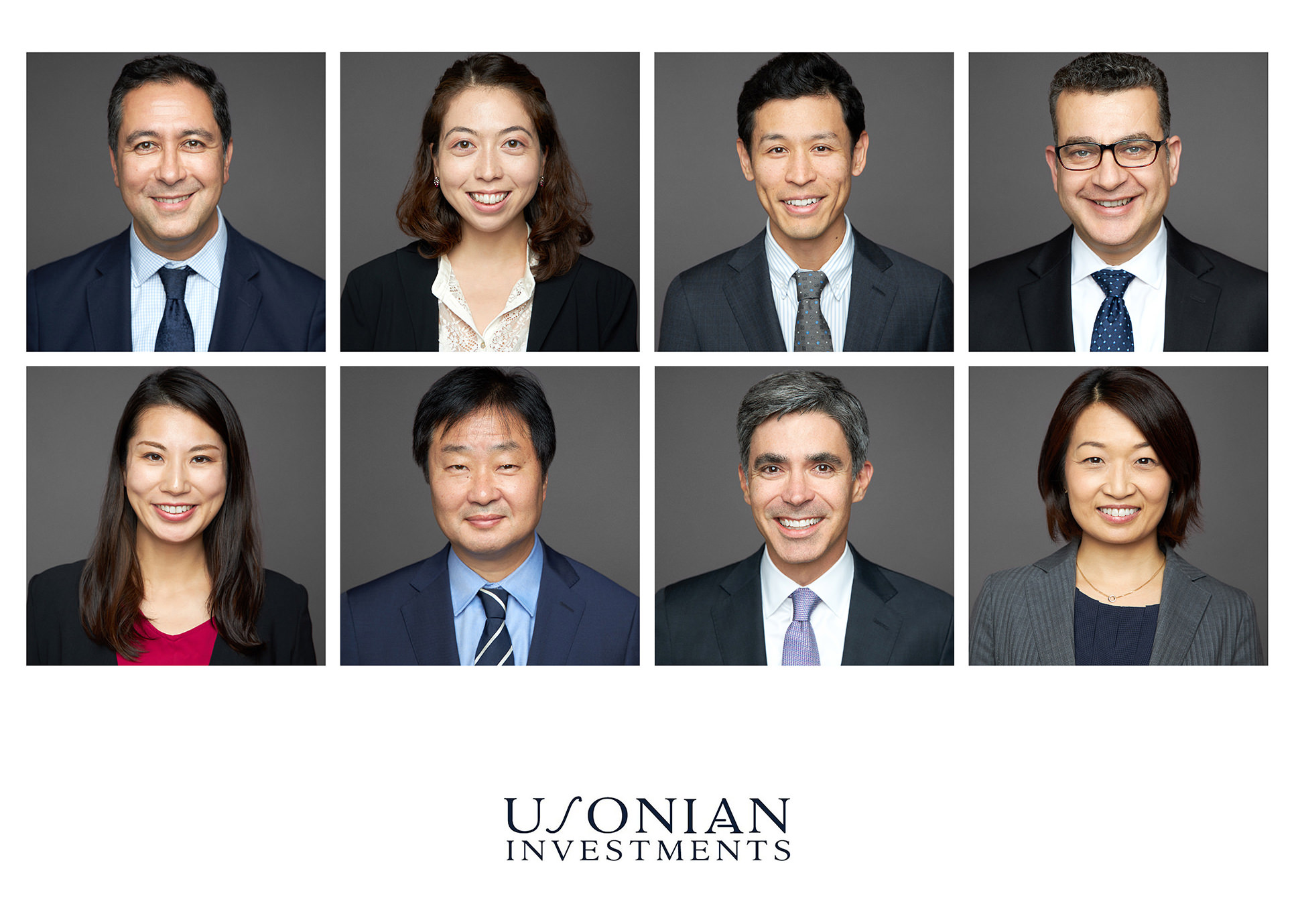 Chicago professional team headshot collage photography for Usonian Investments